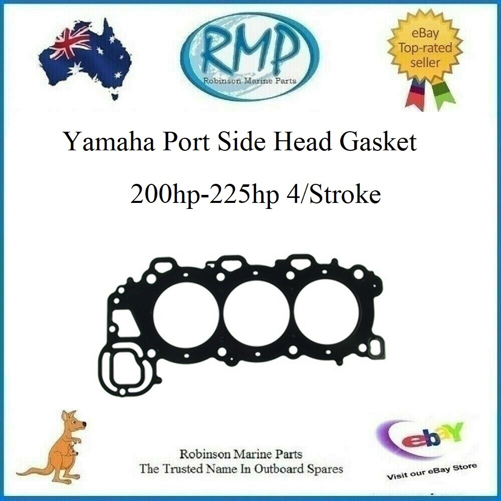 New Yamaha Outboard Port Side Head Gasket 200hp225hp 4/Stroke 69J