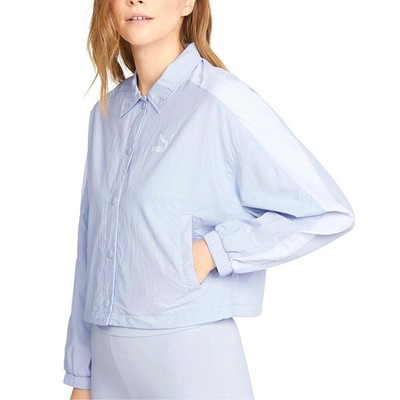 

Puma T7 Woven Long Sleeve Jacket Womens Blue Casual Athletic Outerwear 53352221, Синий, Puma T7 Woven Long Sleeve Jacket