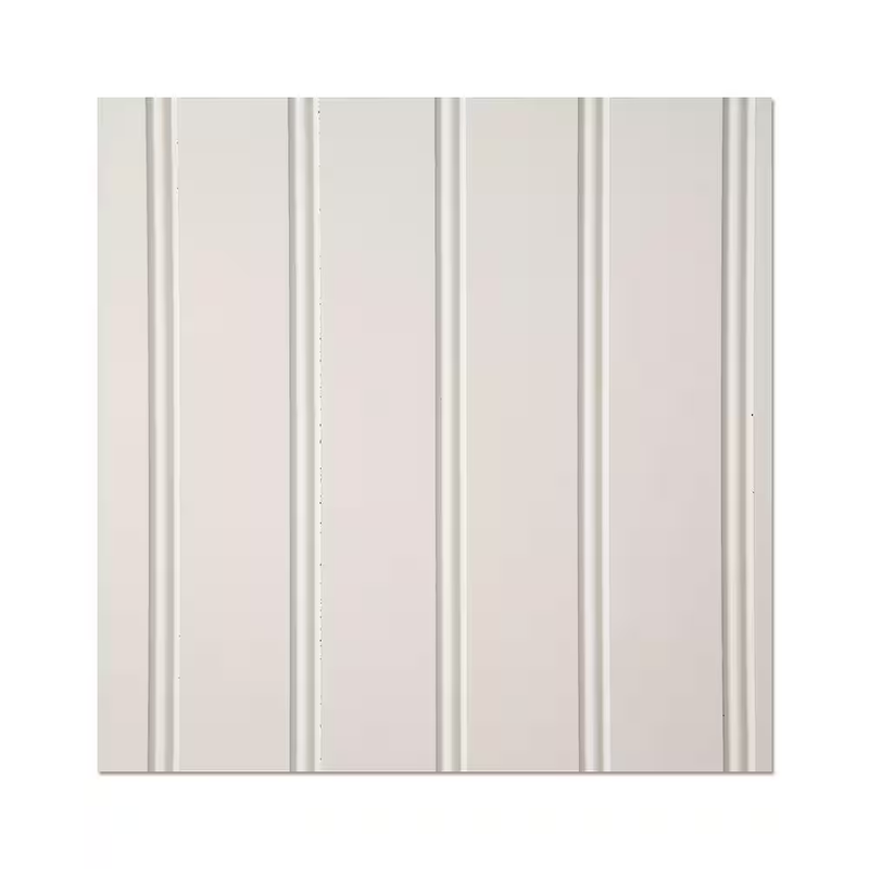 Beadboard Wall Panel White Wainscoting Hardboard Interior Decorative 32SqFt