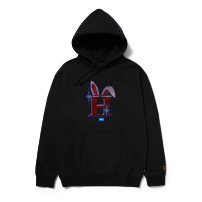

Мужской пуловер с капюшоном HUF x Freddie Gibbs Iced Out черный