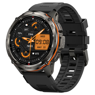 AMAZTIM TANK T3 Ultra GPS Smart Watch Men Waterproof 470mAh 60 Day Long Battery