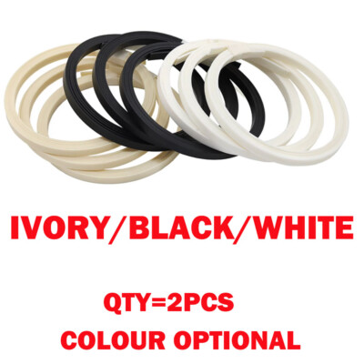 (2PCS) Guitar Binding Purfling Strip Ivory/Black/White ABS 1650 x 5 x1.5mm US