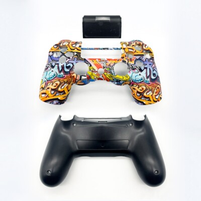 Replacement Housing Shell Front Cover Bottom Case + Touchpad for PS4 Controller