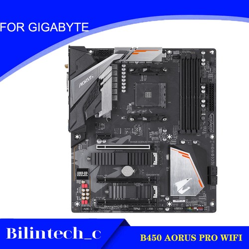 FOR Gigabyte B450 AORUS PRO WIFI Motherboard DVI+HDMI AMD