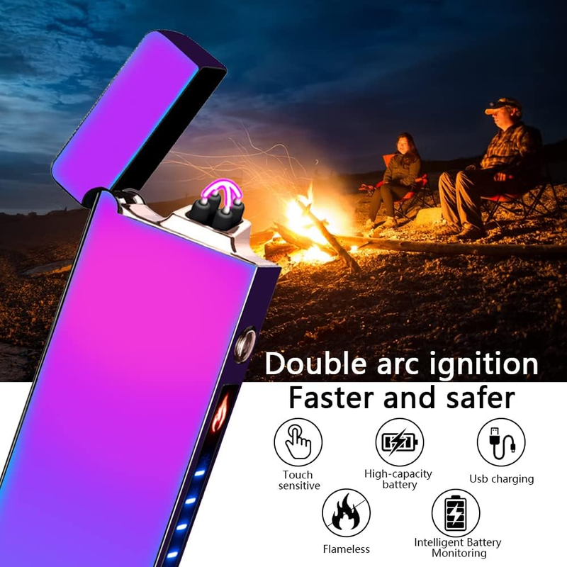 YOZWOO Electric Lighter Windproof Lighter for Camping,Candle,Hiking and Outdoor,