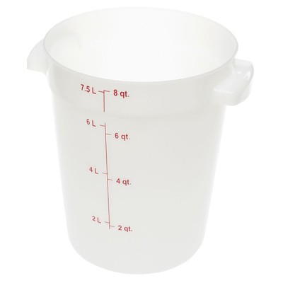 Carlisle StorPlus  Round Food Storage Container, 8 Qt - 8 17/20''Dia x 10 37/50''H
