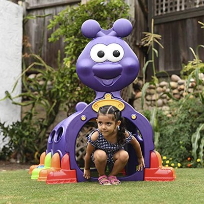 Indoor/Outdoor Peek-A-Boo Caterpillar Climbing Play Structure For Kids