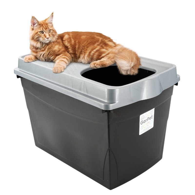 Hop In Katzenklo Katzentoilette Top Entry Jump-In Xxl Haubentoilette GroÃ Oben