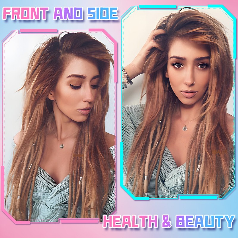 Dreadlocks Extensions Synthetic Single Ended Crochet Dreads Handmade Hair Ombre