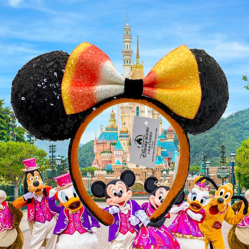 Halloween Candy Corn DisneyParks Minnie Ears Sequins  display picture 2