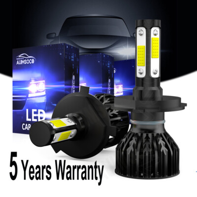 9003/H4 LED Headlight Hi/Low Bulbs Combo For Dodge Atos Hatchback 1.1L 2001-2012