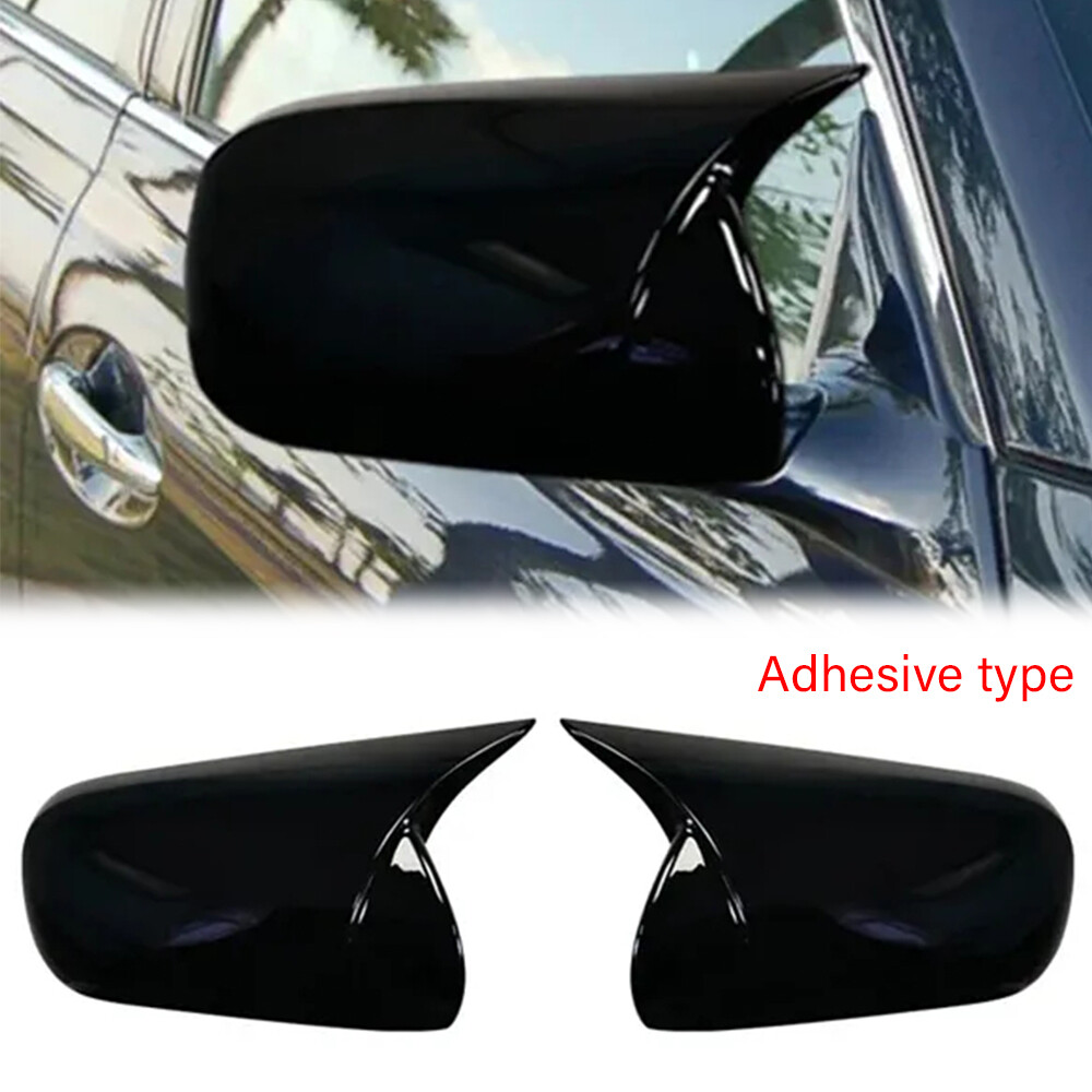 Gloss Black OX Horn Side Mirror Cover Cap Trims For 2005 Gloss Black OX Horn Side Mirror Cover Cap Trims For 2005