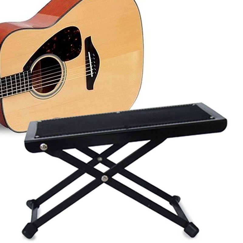 Guitar Foot Stool Black Folding Footstool Rest Acoustic Classical