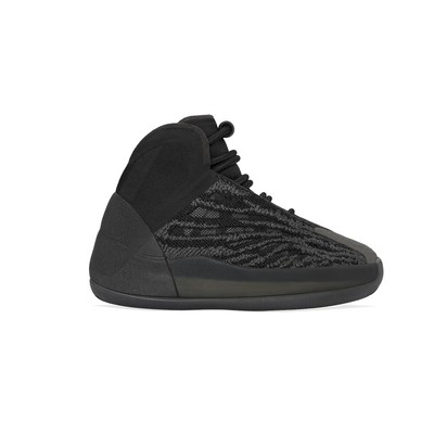 adidas Yeezy Qntm слипоны для маленьких мальчиков, черные кроссовки, повседневная обувь GX1319