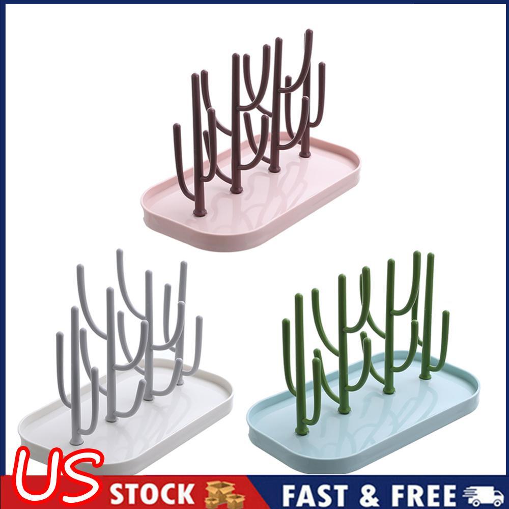 Baby Bottle Drying Rack Cartoon Design Mini Bottle Drain Hol