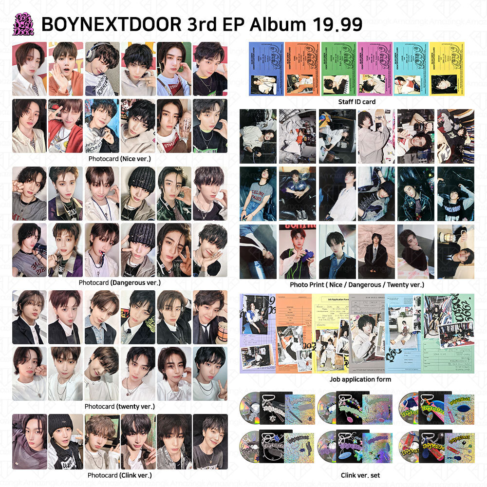boynextdoor 19.99 clink ver 未開封 23個 BOYNEXTDOOR - 3rd EP 19.99 Clink version CD (Woonhak ver