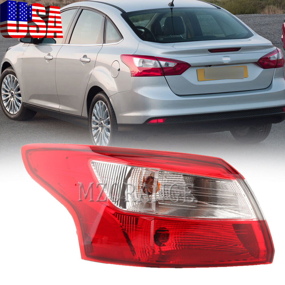 Left Driver Outer Tail Light Rear Lamp halogen For Ford Focus Sedan 2012-2014 LH
