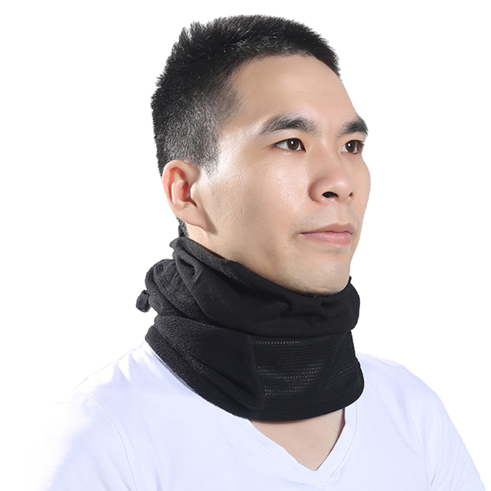 Winter Polar Fleece Windproof Half Face Mask Adjustable Neck Warmer Gaiter Scarf