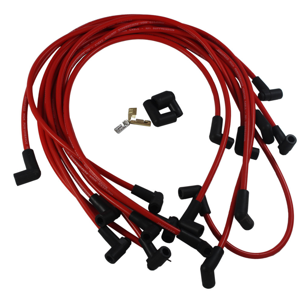 JDMSPEED Ultra 40 Red Spark Plug Wires Set Big Block for Chevy BBC 454