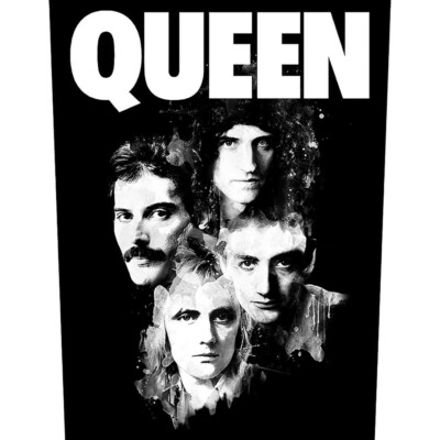 QUEEN Back Patch : FACES : Freddie Mercury bohemian rhapsody Off Lic Merch gift