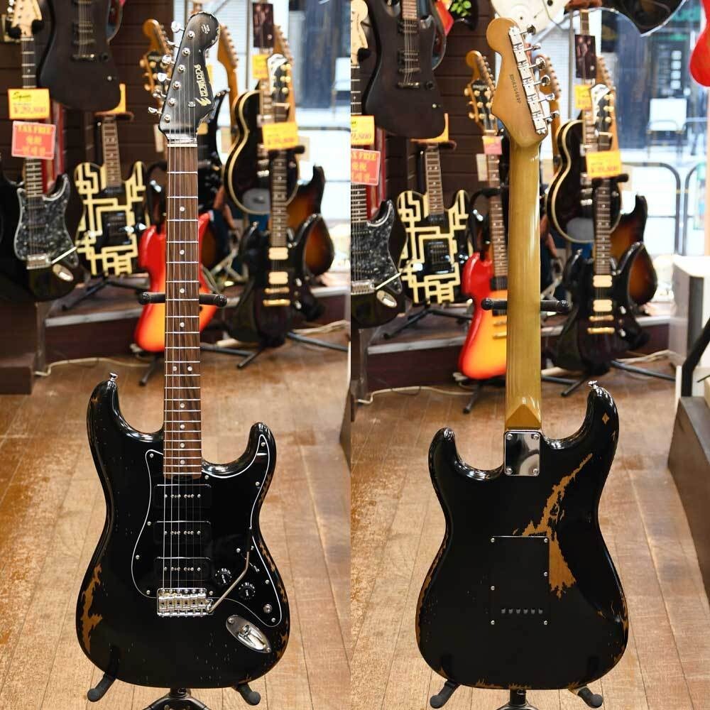 EDWARDS by ESP E-SE-D2 Distressed Black Made in Japan ST