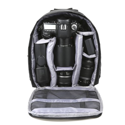 Andoer-2 Outdoor Small DSLR Digital Camera Video Backpack Waterproof Bag V3J0