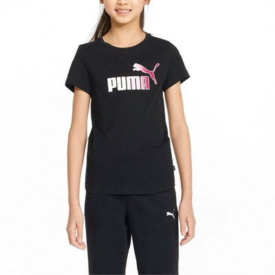 

Puma Essentials + Bleach Logo Футболка с круглым вырезом и короткими рукавами Молодежные девушки Черный Cas, Puma Essentials+ Bleach Logo Crew Neck Short Sleeve TShirt Youth
