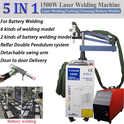 1500W Fiber Laser Welding Cutting Cleaning Machine Battery Welder Cleaning Tools