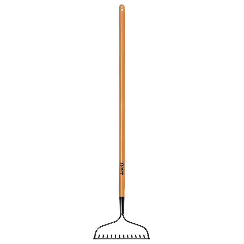 47″ in Wood Handle Garden Bow Rake Metal End Yard Lawn Care Tools Gardening