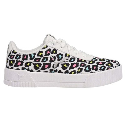 Puma Carina Summer Cat Leopard Platform Infant Girls Коричневая повседневная обувь 381782-0