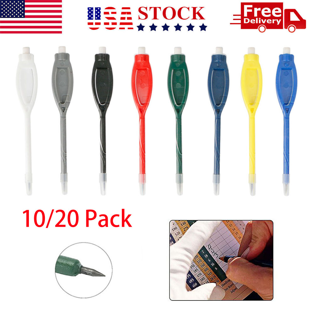 S With Eraser Oval Clip Plastic 2h Marker Pens Golf Accessory