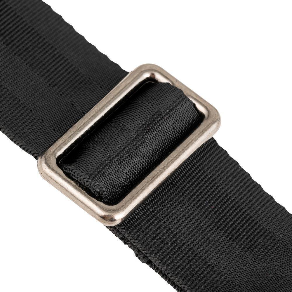 3.5 in. wide Water-Resistant Padded Bag Thick Shoulder Comfort Strap 40 in. to 56 in. with Heavy-Duty Steel Hardware 3.5 in. wide Water-Resistant Padded Bag Thick Shoulder Comfort Strap 40 in. to 56 in. with Heavy-Duty Steel Hardware
