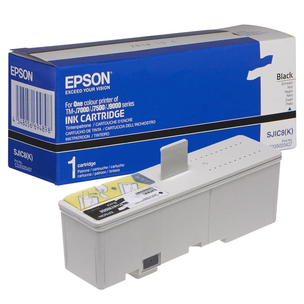 Original Epson SJIC8K Tintenpatrone C3S020407 schwarz black TM J7000 J7500 J9000
