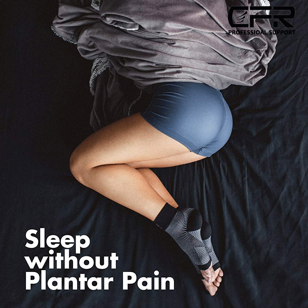 Foot Plantar Fasciitis Arch Support Compression Socks Ankle Heel Brace Copper HG