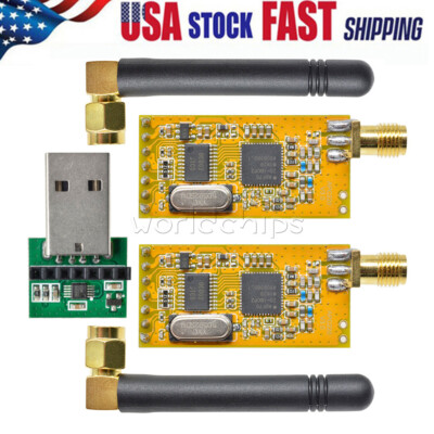 APC220 Wireless RF serial Data Modules + Antennas USB Converter For Arduino USA