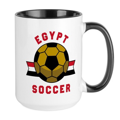 CafePress Egypt Soccer Mugs Large Mug (289326655)