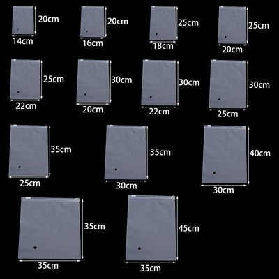 Zip lock Bags Transparent Frosted Plastic Clothing Jewelry Smaller Packaging
