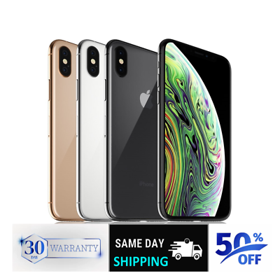 Apple iPhone XS 64GB/256GB - Unlocked, Space Gray, Silver Apple iPhone XS 64GB/256GB - Unlocked, Space Gray, Silver