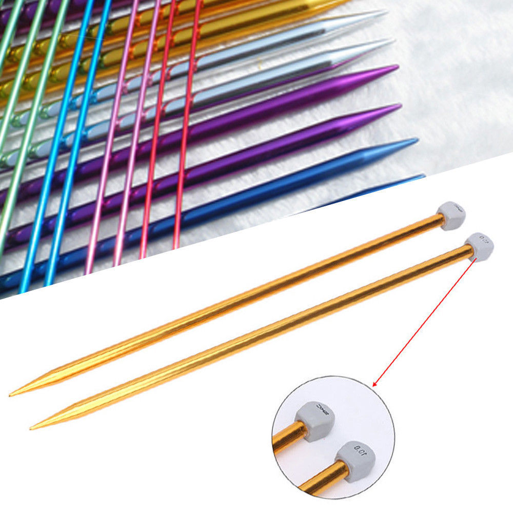 Needlecrafts & Yarn 210MM Aluminum Knitting Needles Single Point