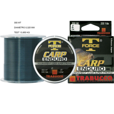 FILO MULINELLO T FORCE CARP ENDURO 300 MT DIAM. 0,325 MM CARPFISHING TRABUCCO