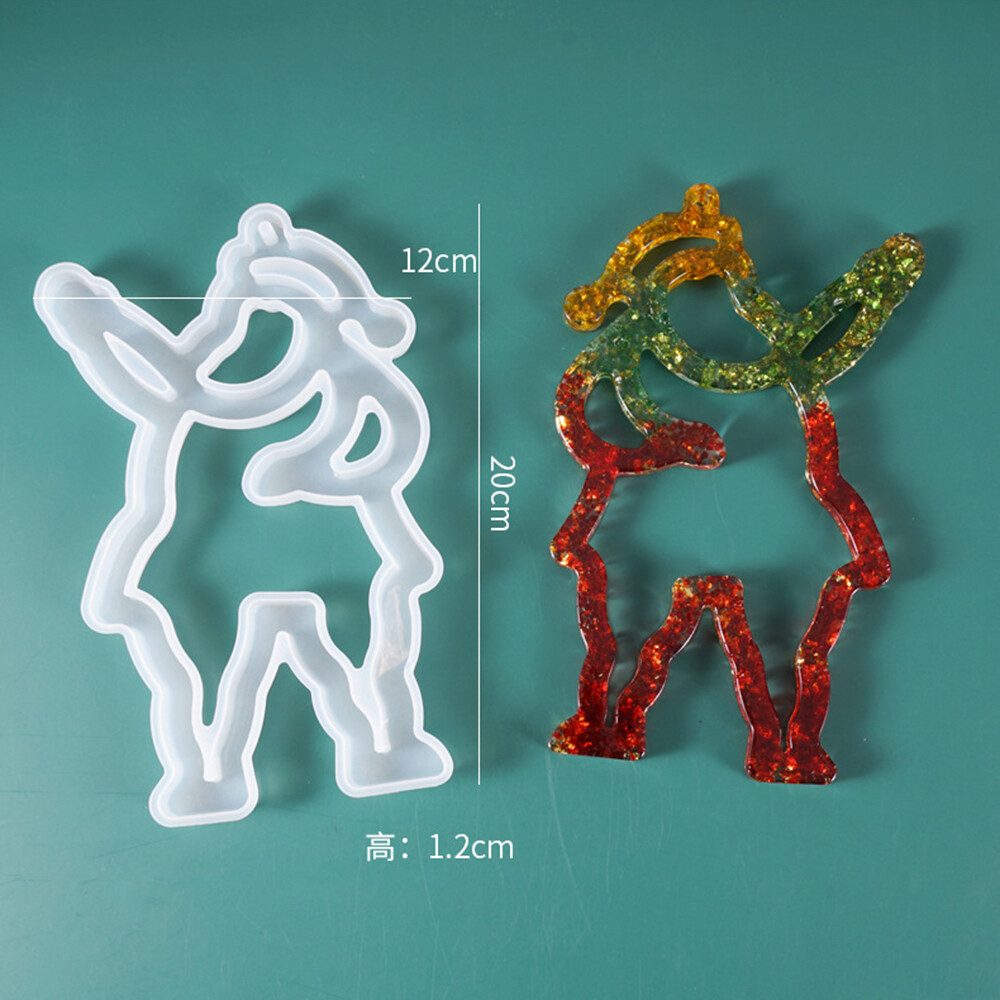 Christmas Tree Hanging Diy Silicone Jewelry Casting Mold Resin Epoxy Mould Ebay
