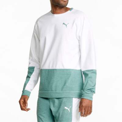 

Puma Cloudspun Crew Neck Футболка с длинным рукавом Мужские белые повседневные топы 521517-50, Белый, Puma Cloudspun Crew Neck Long Sleeve T-Shirt