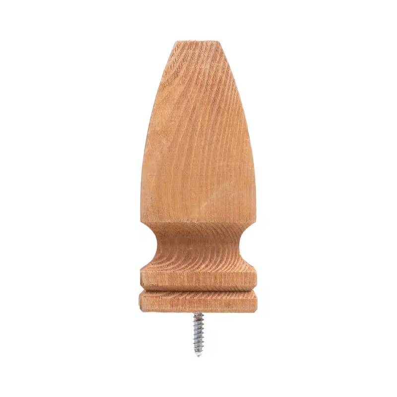 Wood Post Cap Finial 4x4 Gothic 6 Pack Deck Fence Decorative Outdoor Treated