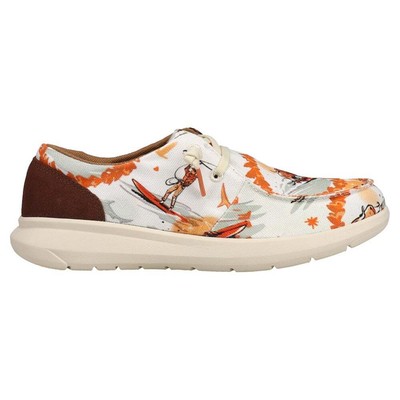 

Женские белые балетки Ariat Hilo Western Aloha с графическим принтом, повседневные 10044521, Белый, Ariat Hilo Western Aloha Graphic Slip On