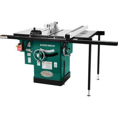 Grizzly G1023RLW 10" 3 HP 240V Cabinet Table Saw with Built-in Router Table