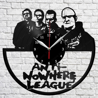 ANTI-NOWHERE LEAGUE Vinyl Record Wall Clock Home Fan Art Decor 12'' 30 cm 6051
