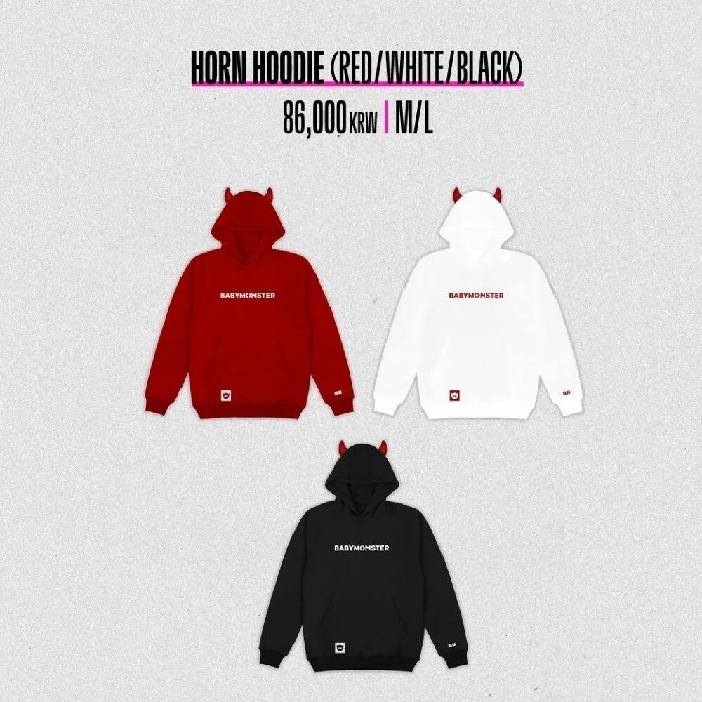 公式] BABYMONSTER 1ST FULL ALBUM [DRIP] MD : HORN HOODIE | eBay