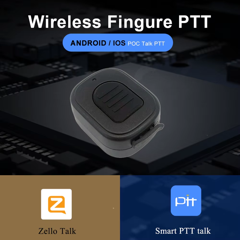 Wireless PTT Controller Z04 Hands-Free Walkie Talkie Button for Android iOS Mobi