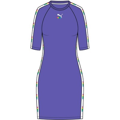 

Платье миди Puma Taped Logo Женское Фиолетовое Повседневное 597861-02, Фиолетовый
