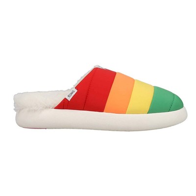 Женские белые туфли на плоской подошве TOMS Alpargata Rainbow Mallow, повседневные, 10018679T